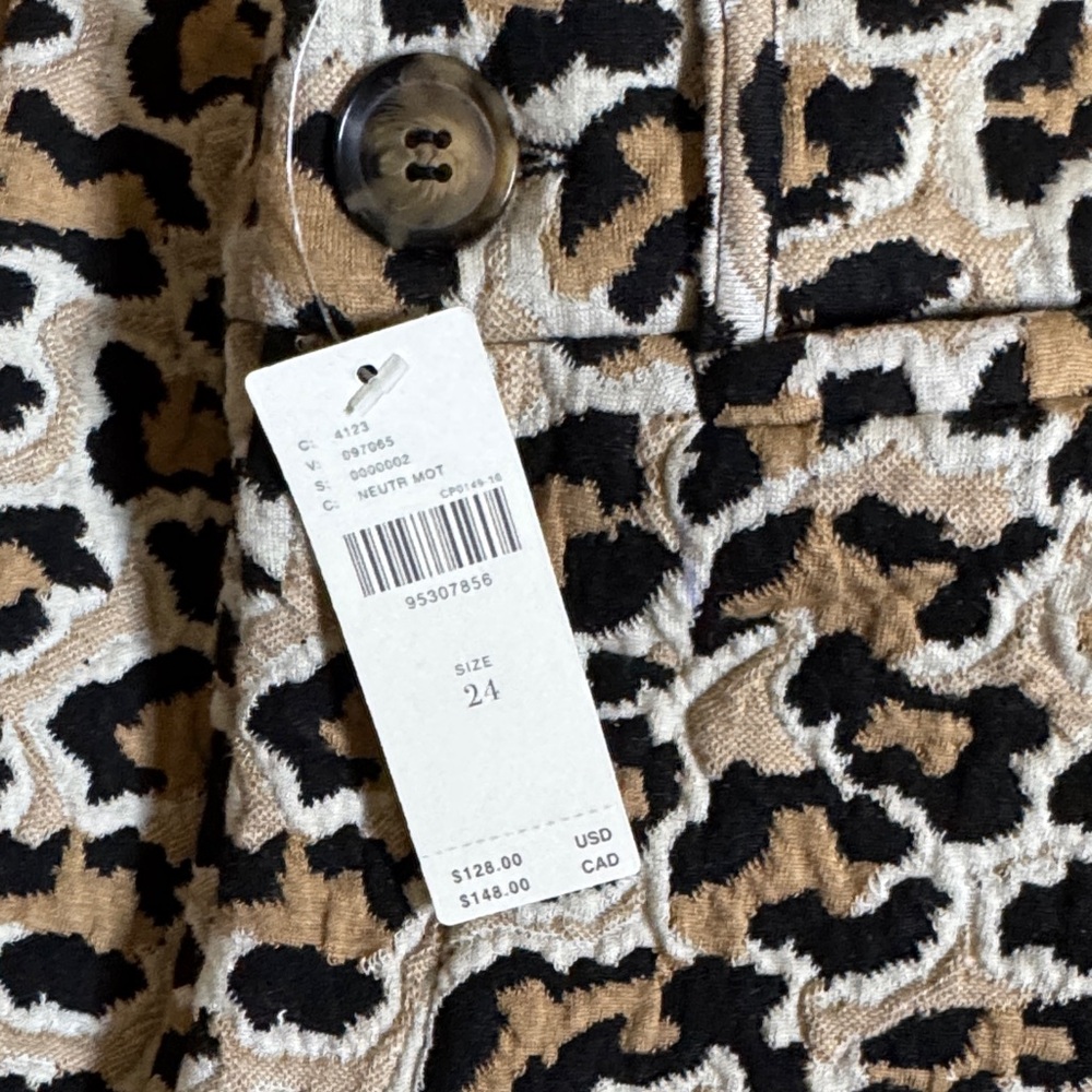 The Ettie High-Rise Crop Leopard Print Wide-Leg Pants by Maeve: Knit Edition - Picture 5 of 6